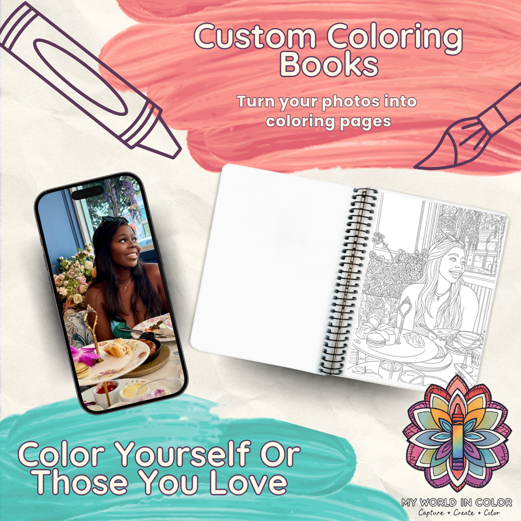 Custom Photo Coloring Book