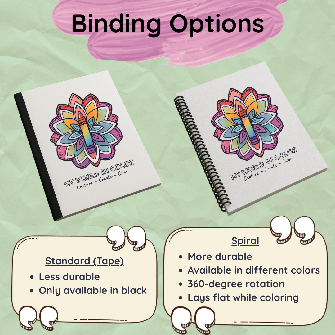 Custom Photo Coloring Book